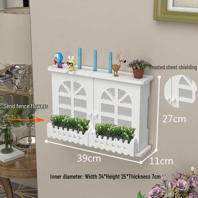 Настенная полка без сверления для Wi-Fi роутера и ТВ-приставки для гостиной/спальни