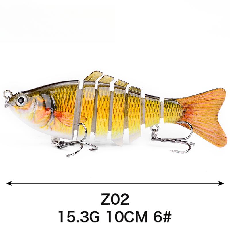 7 10 см многосекционная приманка пластиковая жесткая приманка поддельная приманка имитация бионической пресноводной приманки Luya