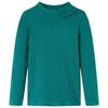 Children's Long-sleeved Ribbed Knit T-shirt 4 Colors and 5 Sizes Available