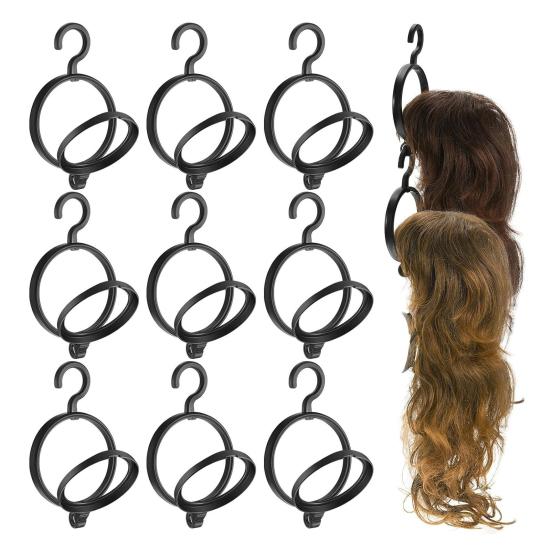 Вешалка для париков Крючок для хранения Гладкая поверхность Складная конструкция Многоцелевой легко подвешиваемый настенный держатель для париков