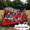 Custom Name Cartoon Excavator Blanket  Ideal Bedding Blanket Perfect for Travel, Camping, Living Rooms, Offices, Sofas, Fan Christmas gift
