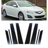 8 шт. Накладки на стойки, глянцевые черные, подходят для Mazda 6 GH1 Liftback 2009 2010 2011 2012 2013, Отделка окон, Боковые накладки на двери, Аксессуары
