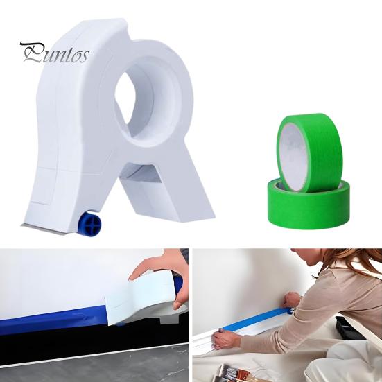 Аппликатор малярной ленты с 1 лентой Диспенсер для малярной ленты для отделки окон, дверей, рам, резак для упаковочной ленты Портативный резак для этикеток