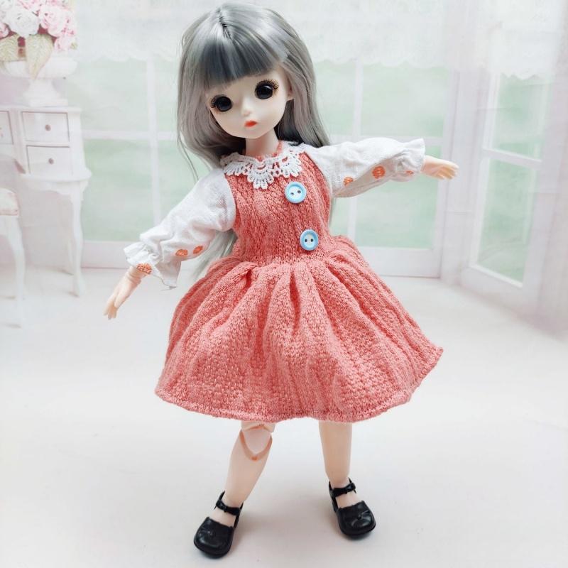 Одежда для куклы BJD 1/6 Милое платье Юбка Головной убор 30 см Кукла-принцесса Повседневный костюм Наряд Аксессуары для куклы Игрушка для DIY для девочки Подарки