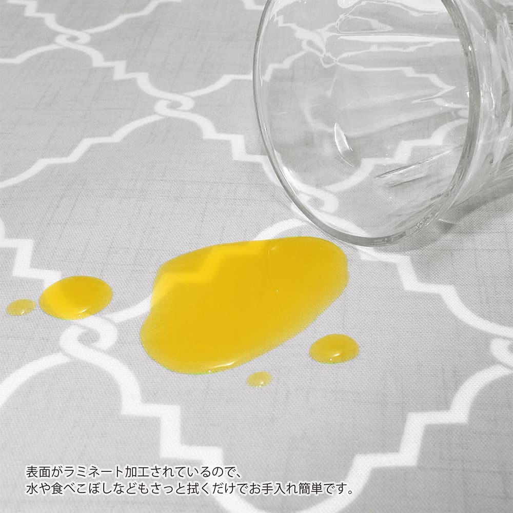 Table Runner Laminated Waterproof Nordic Table Center 210cm Wipeable Marine Blue Style Decor W2700130