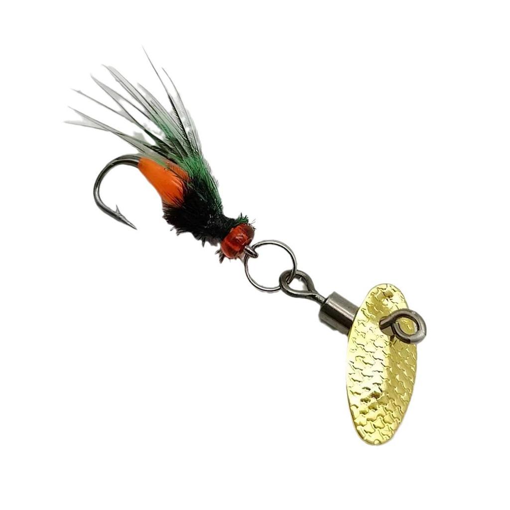 Colorful Wing Fly Hook with Melon Seeds Sequins Luminous Lure