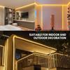 5V Solar LED Light Strip High Density Waterproof Flexible Ribbon Lamp Colorful Warm White 320LEDs/M 3M 5M 10M 20M Garden Decor
