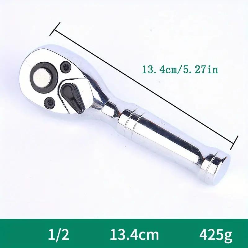 Компактный двухразмерный гаечный ключ с храповым механизмом на 72 зуба и короткой ручкой — быстрый и эффективный инструмент для ремонта автомобиля