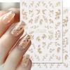 2pcs Leaf Nail Art Stickers Self Adhesive Autumn Leaves Patterns Waterproof DIY Manicure Decoration Beauty Tools for Women Girls