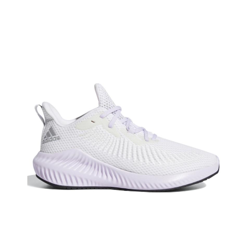 adidas Alphabounce 3 Удобные Простые Тканевые Нескользящие Прочные Низкие Кроссовки для Марафона Женские кроссовки Кристально-Белый Серебристый EG1389