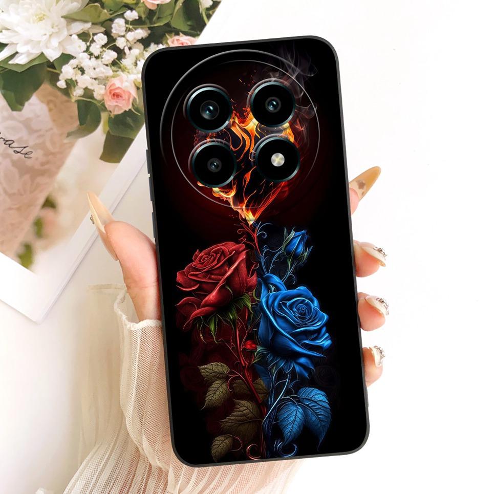 Daisy Bow Pattern Butterfly Flower Cherry Back Cover For Realme 13 Pro Pro+  Phone Case Soft Silicone Casing On Realme P1 Speed