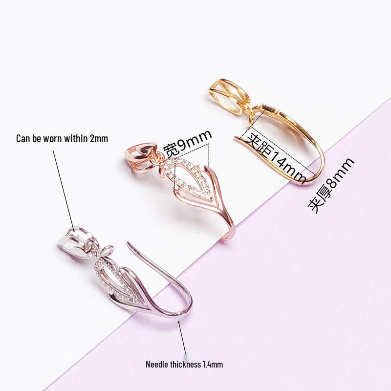 Подвеска из стерлингового серебра 925 пробы с кристаллами жадеита и защитной пряжкой