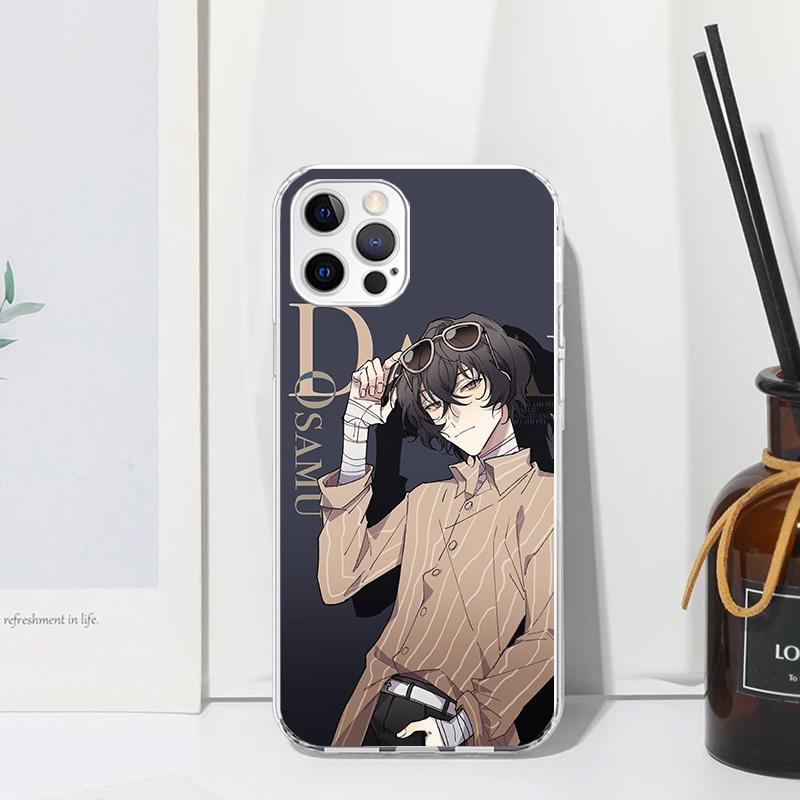 Bungo Stray Dogs Дазай Чехол для телефона для iPhone 17 Air 16 15 Plus 16E 14 Pro Max 13 Mini 12 11 7 8 SE Fundas Мягкая задняя крышка 17 Air