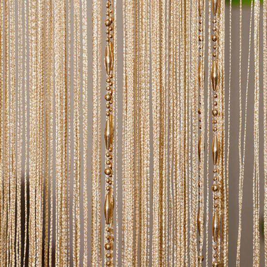 Door String Curtain Decorative Wall Panel Room Divider Fringe Curtain Tassel Screen Blind for Home Office Bedroom Living Room Wedding