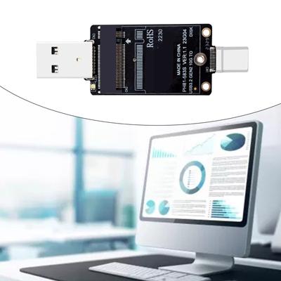 M.2 NVME SSD адаптер M.2 в USB A Type C жесткий диск конвертер Поддержка M.2 SSD 2230 JMS583 10 Гбит/с адаптер для ПК