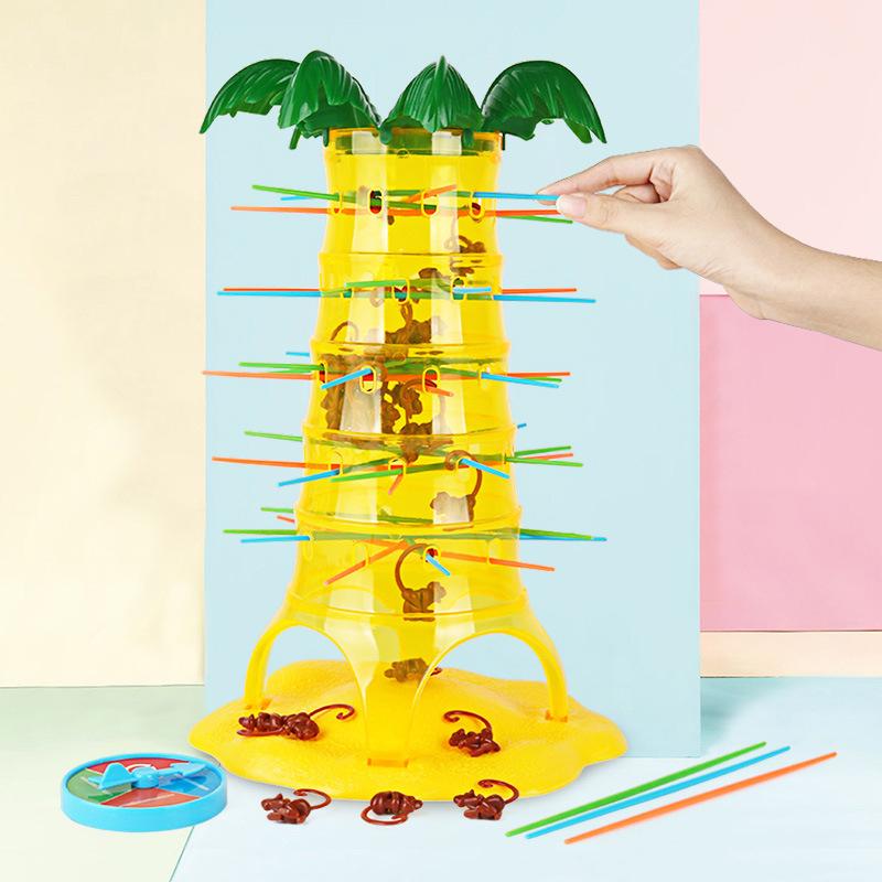 Table Game Toy for Family Party Multiplayer Tabletop Game Monkey Climbing Tree Toy Parent-Child Early Learning Educational