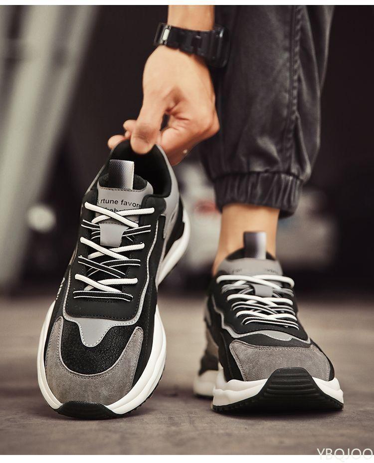 Мужская весенняя спортивная обувь мужская Модная универсальная повседневная удобная обувь для бега противоскользящая обувь с увеличением роста