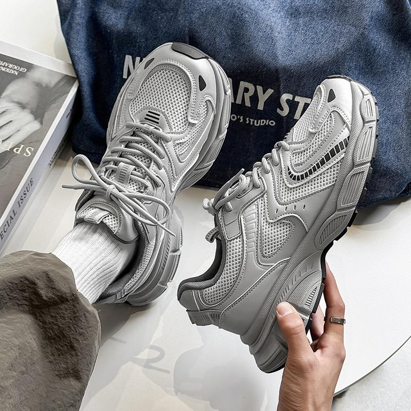 Новая мужская повседневная спортивная обувь сетка платформа мужская обувь модная универсальная обувь для папы мужская YH06