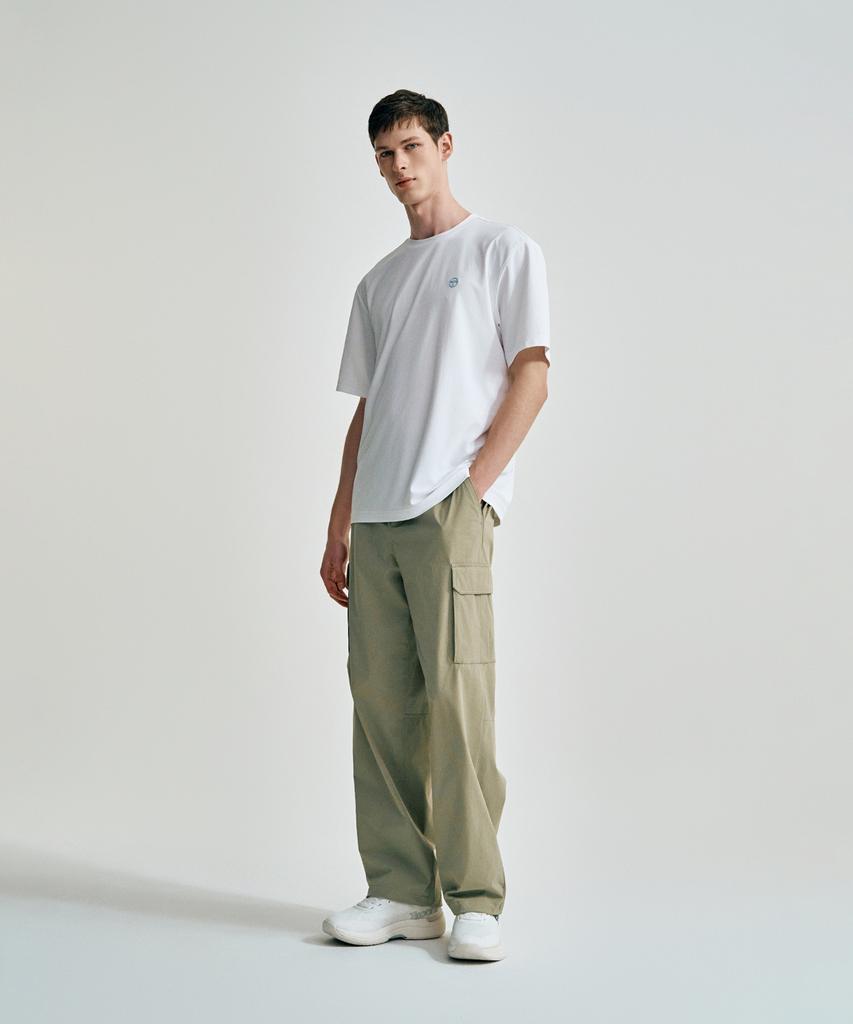SERGIO TACCHINI U Прямые брюки-джоггеры с тканым узором, 2-сторонние