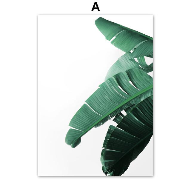 Банановый лист, Монстера, тюльпан, абстрактные девушки, линии, настенное искусство, холст, постеры, живопись и принты, настенные панно для декора гостиной