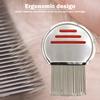 1/2Pcs Stainless Steel Flea Comb Dogs Lice Combs and Head Lice Nit Comb Flea Combs for Dog Cat Threaded Comb Grooming Tooth