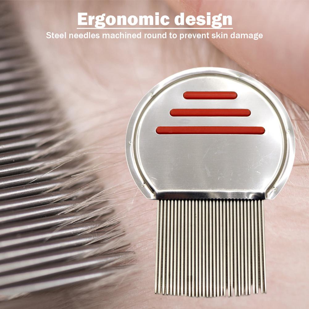 1/2 шт., расческа из нержавеющей стали от блох, расчески от вшей и вшей, расчески от гнид, расчески от блох для собак и кошек, расческа с резьбой, зуб для груминга