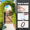 House Door Number Punch Free Self-adhesive Rustproof Corrosion Resistant Easy Installation Garden Door Address Number