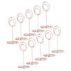 10pcs Table Number Holder Round Base Electroplating Process Elegant Cute Shape Home Ornaments for Weddings