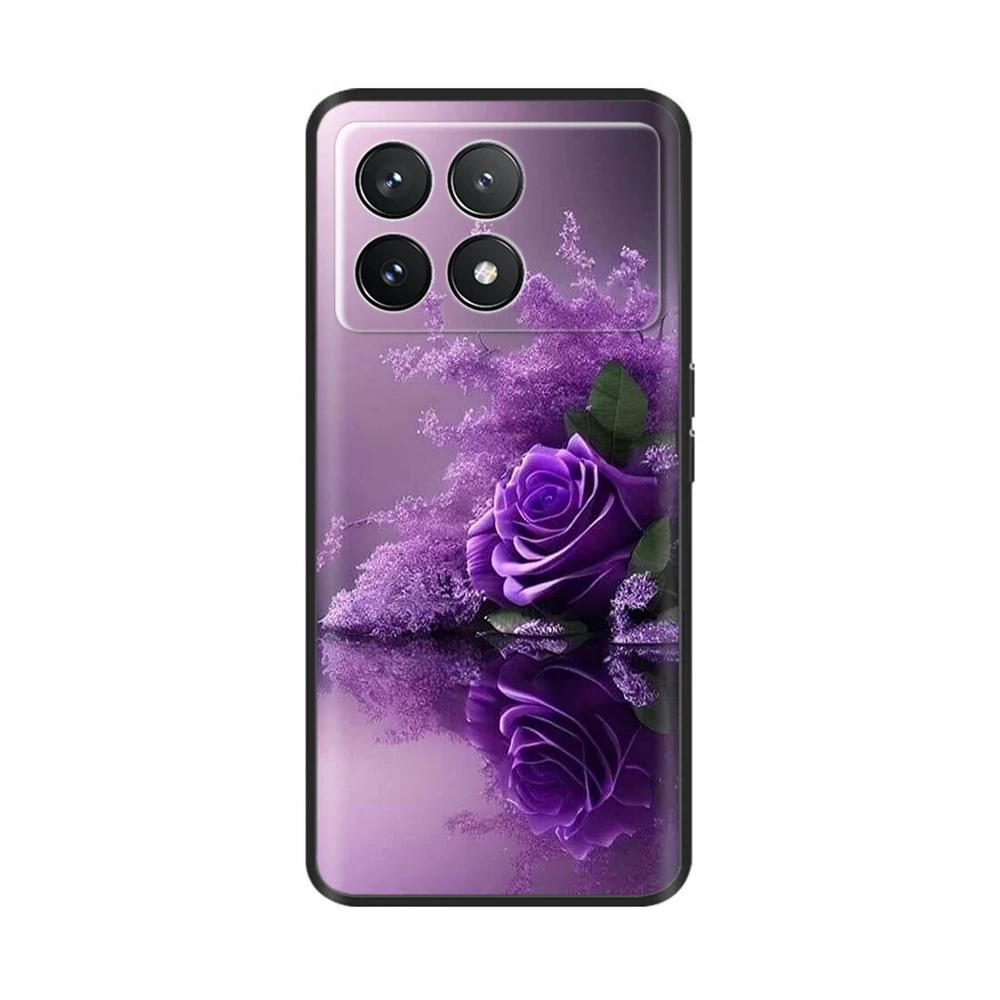 Для Xiaomi Poco F6 Pro Чехол Крышка Для Xiaomi Poco F6 Pro 5G Чехол для телефона Крутой Милый Мягкий Гладкий Жидкий Силикон Fundas Ракушки