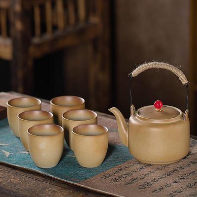 Ретро грубокерамический чайный набор Meishangyuan