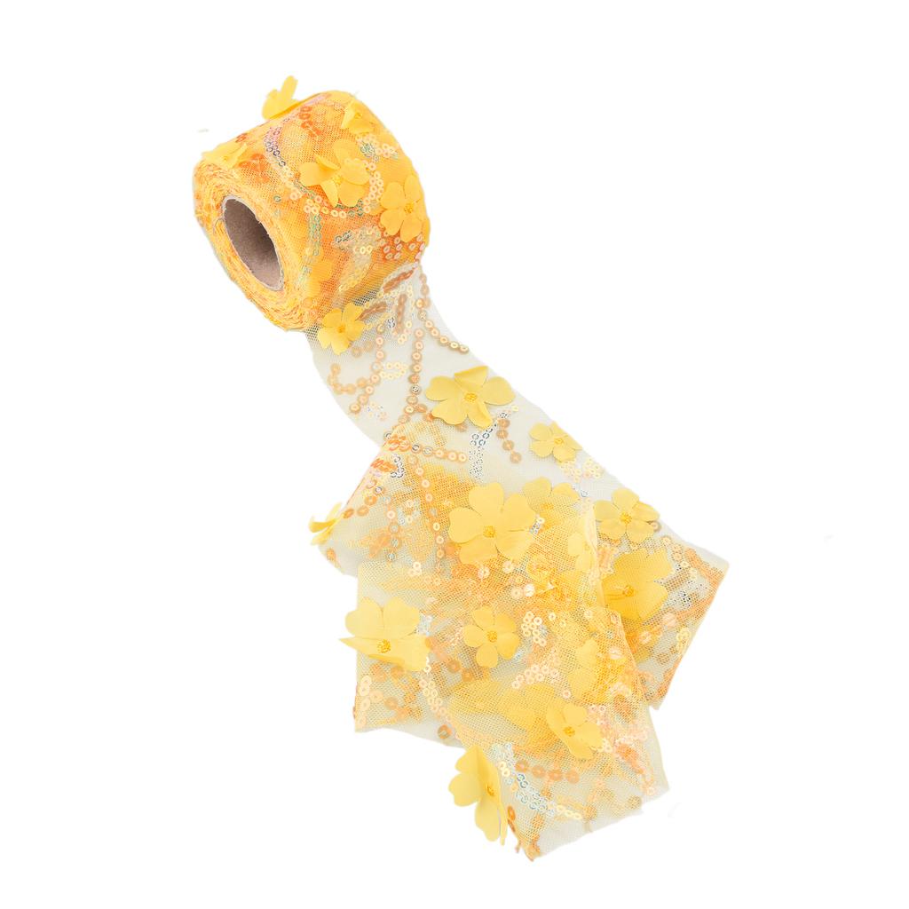 Рулон тюля 10 ярдов, вышитая блестками, цветами, сетчатая лента, декоративные аксессуары для рукоделия