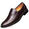 Black Big Size Men's Dress Shoes Spring Autumn New Designer Wedding Shoes for Men Fashion Casual Leather Loafers Male