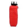 Collapsible Water Bottle 700ml Food Grade Silicone Wide Mouth Safe Kids Water Bottle with Carabiner