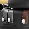 Универсальный автомобильный крючок для подголовника из высококачественной замши, подвесной двойной крючок для заднего сиденья, 20 кг, большой грузоподъемный крючок из сплава