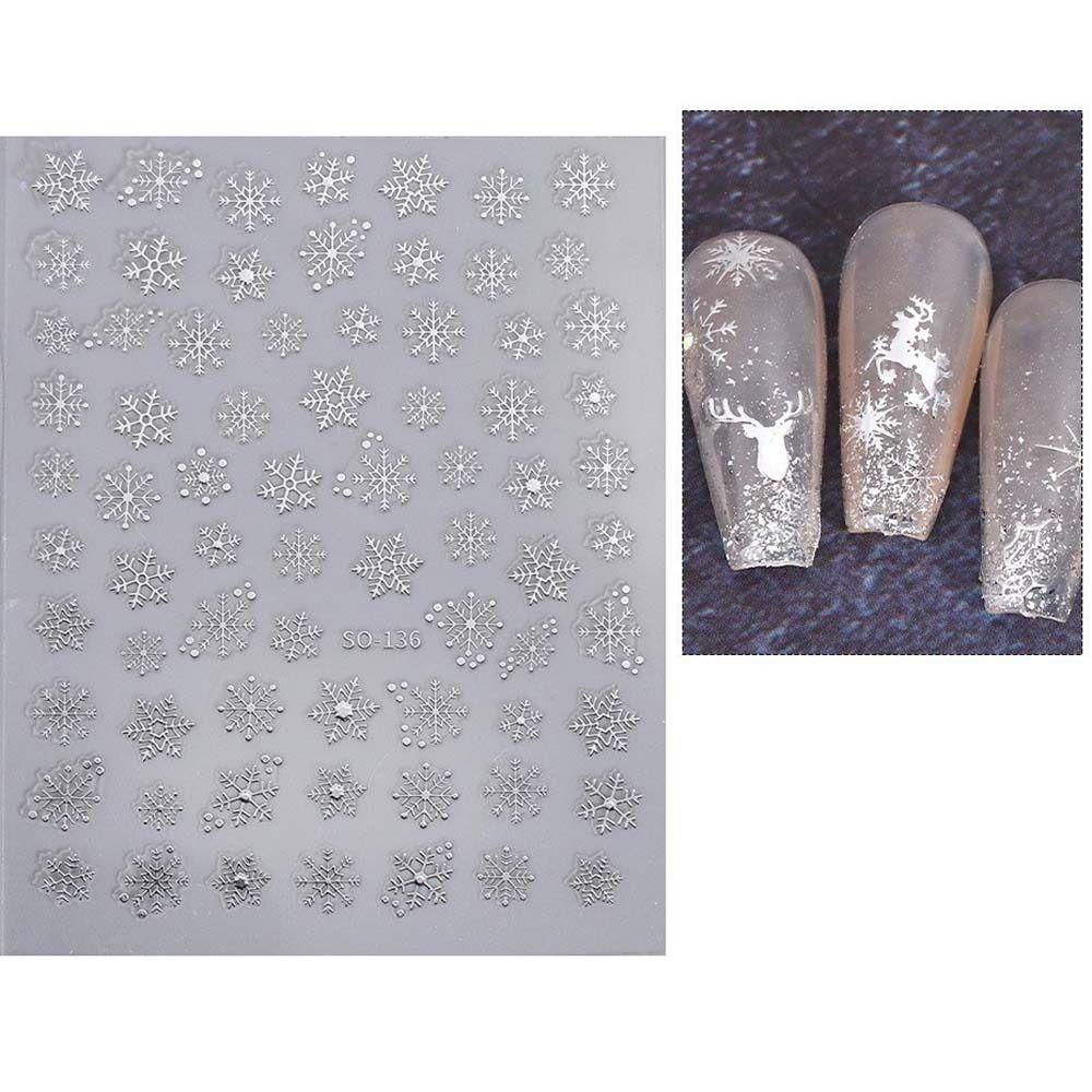 Manicure Ornaments Christmas Bronzing Nail Stickers Christmas Bronzing Nail Decals  Girls