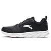 Leather Lightweight Breathable Low-Top Running Shoes Men Sneaker Black 91815522-6