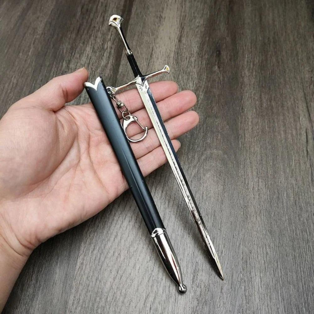 Катана Арагорна Меч Гламдринг Нарсил Аниме Средневековый 22см Кольцо Бэггинса Меч Ниндзя Реальная Японская Катана Самурайская Сабля Игрушка