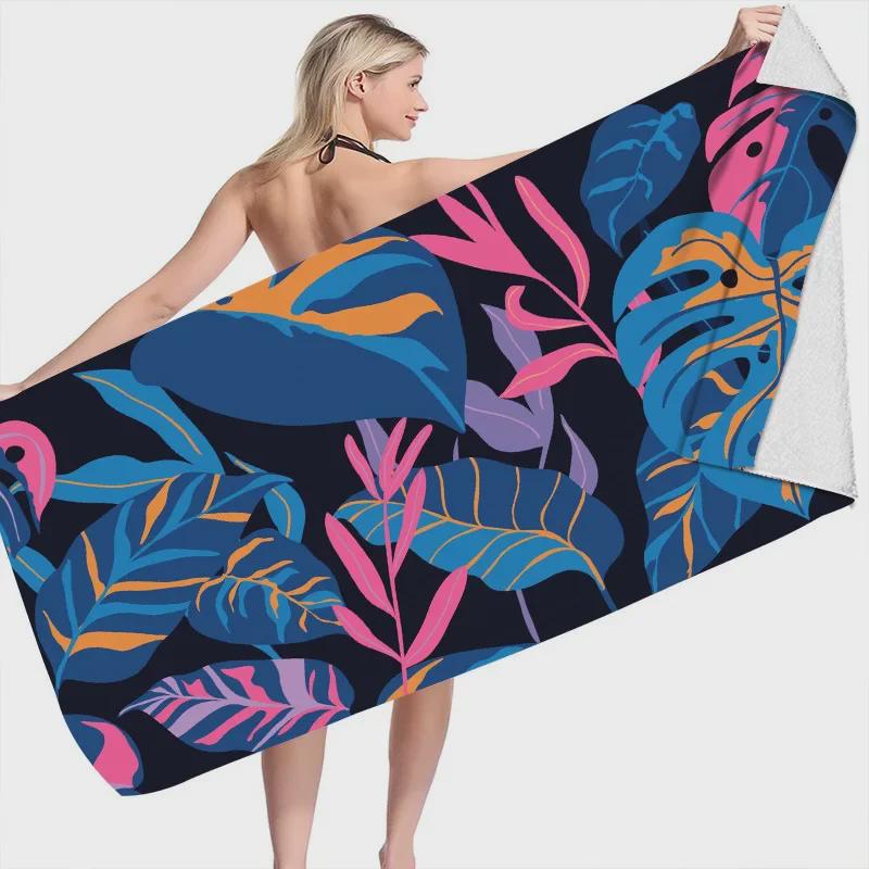 Customizable Quick-Dry Double-Sided Velvet Beach and Bath Towel