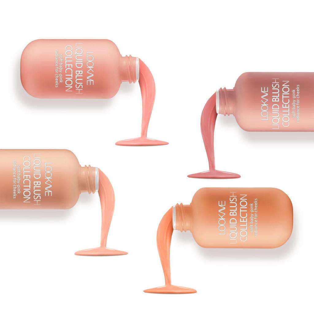 Liquid Blusher Multifunctional Lip Cheek Moisturizing Brightening Blush A Small Bottle Style 12g