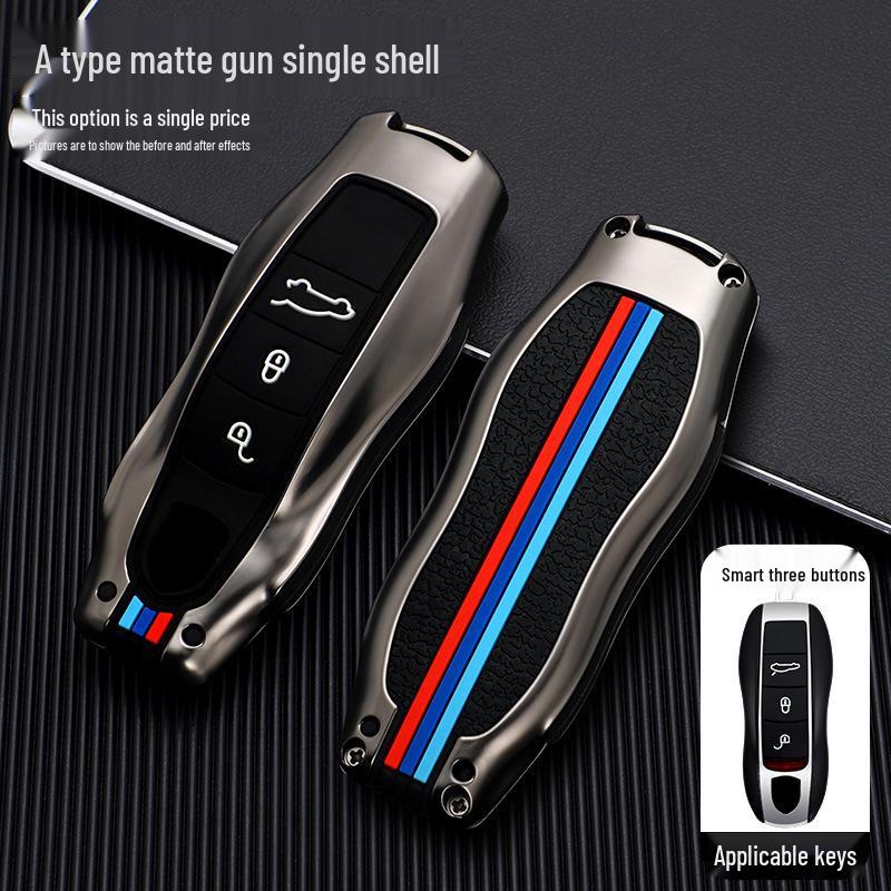 Porsche Cayenne Macan Panamera 718 Крышка корпуса ключа и модифицированная сумка-брелок.