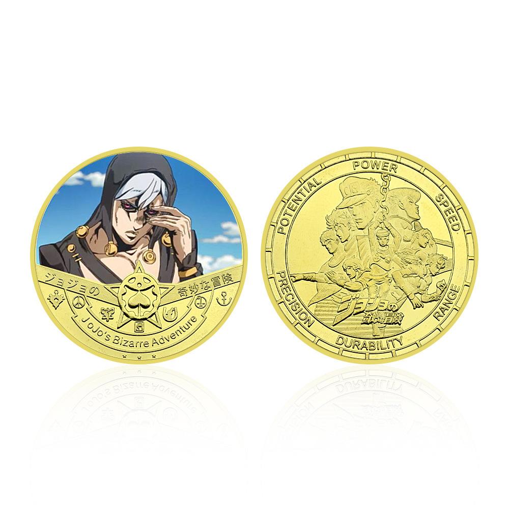 Cartoon Anime Gold Plated Badge Collection Gift Commemorative Coin