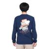 Ретро Yatai de Brushed T Navy [Chums] Otsukare! L/S Мужской