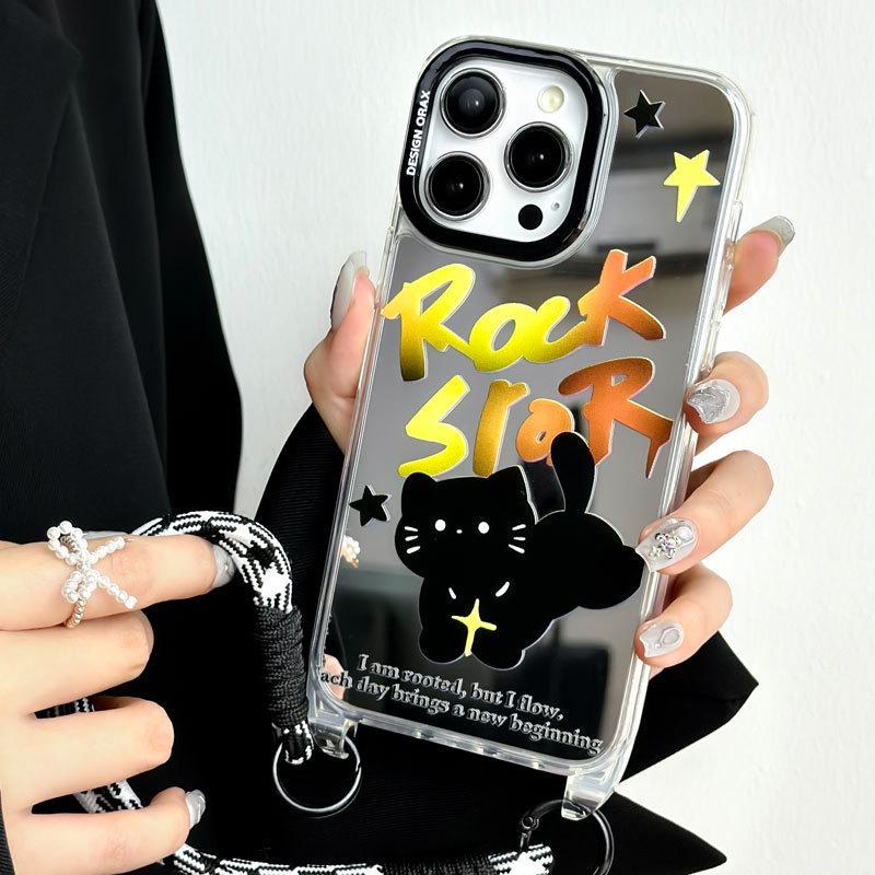 Чехол для Zhitai Apple 16 Pro: Совместим с iPhone 15/14 Pro Max, 13, 12. В комплекте шнурок и корпус зеркала.