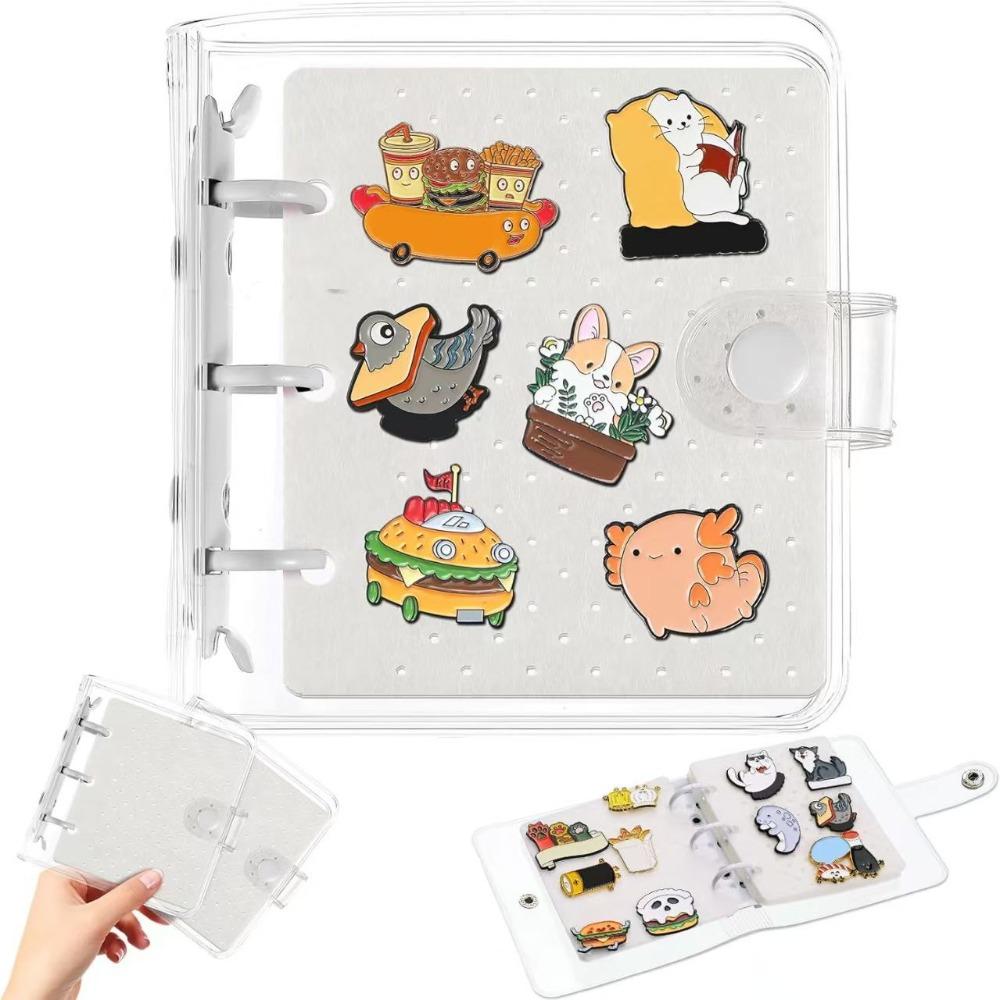 Space Saving Felt Brooch Storage Book 6 Pages Badge Charms Organizer Home Accessory