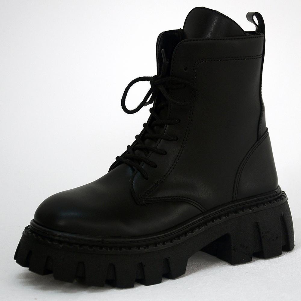 Удобные стильные женские сапоги на высокой подошве на молнии 50-1113-22