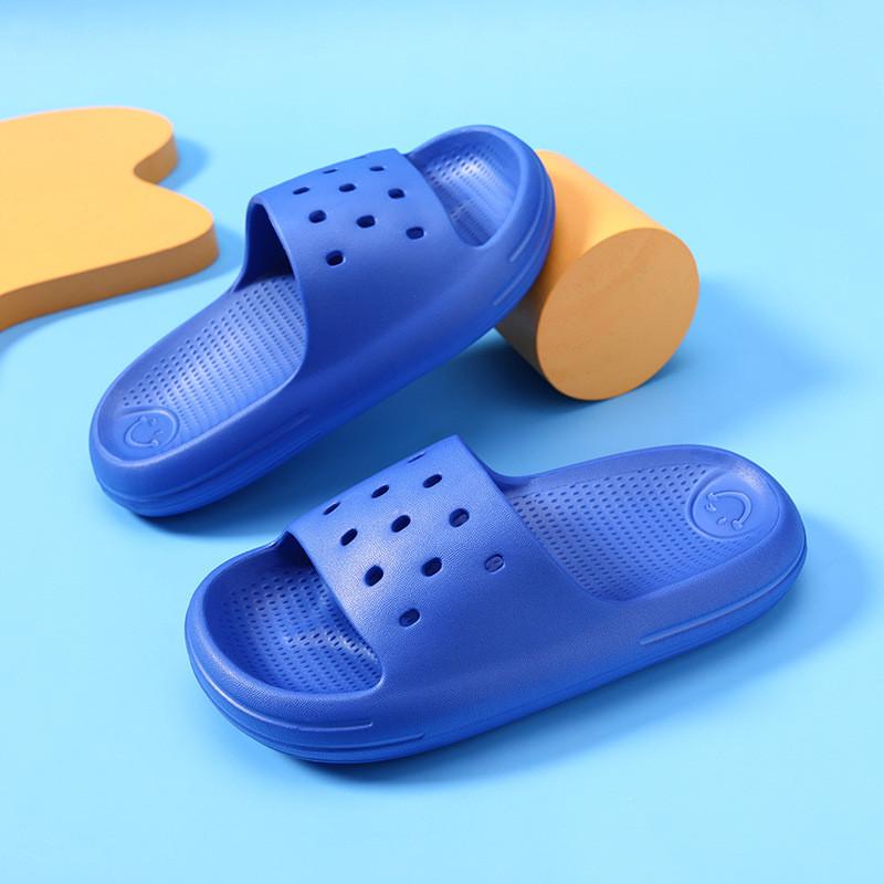 Удобные мультяшные детские тапочки для лета, домашние, надеваемые, мягкие ЭВА-тапочки