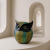 Modern Classy Lucky Owl Resin Art Figure Showpiece -(Pack of 1,Multicolor)