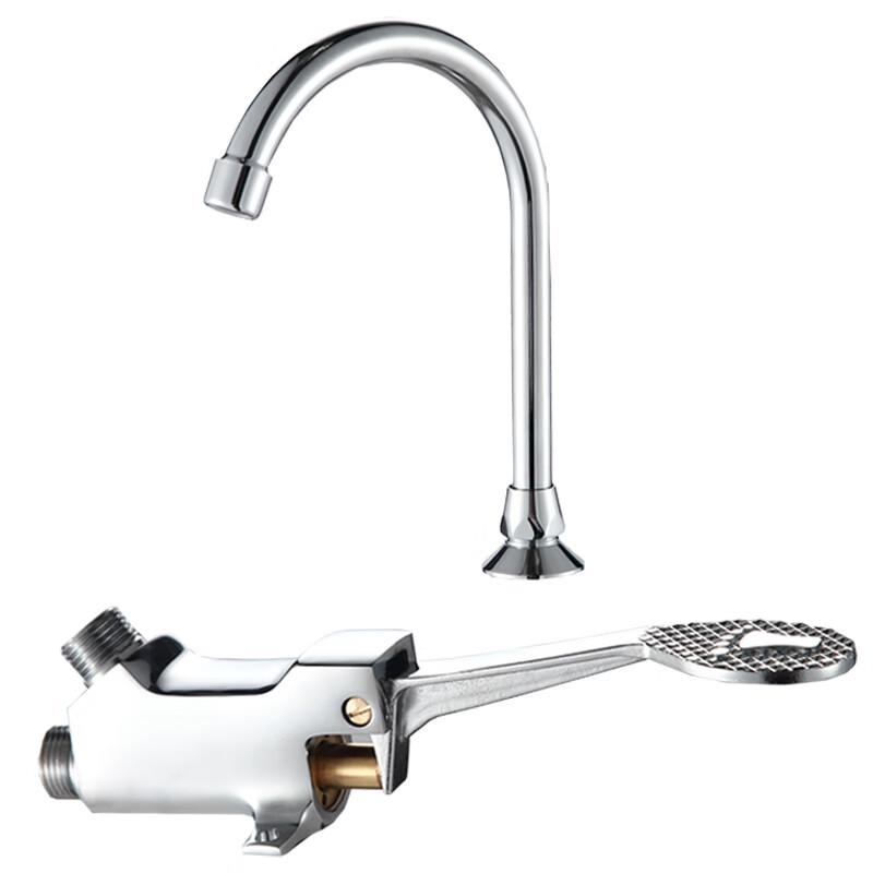 Commercial Foot-Operated Single Cold Basin Faucet