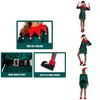 Women's Xmas Elf Cosplay Costume Soft Velvet Skirt With Bells Serrated Cuffs