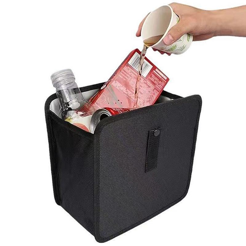 Большая вместимость автомобильного мусорного бака с регулируемым ремнем, водонепроницаемый складной автомобильный органайзер для мусора, подвесная переносная сумка для хранения